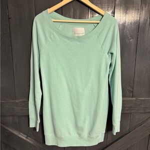 Victoria's Secret Mint Green Scoop Neck Thigh Length Sweatshirt